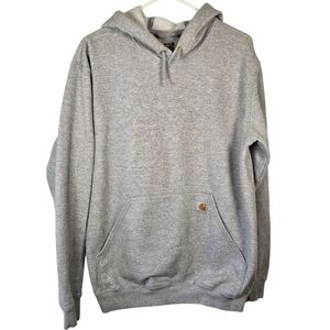 NWOT Carhartt Men's Loose Fit Midweight Logo Sleeve Sweatshirt Heathered Grey M